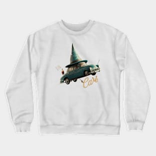 Wizard Flying Car Shirt, Vintage Flying Cars Crewneck Sweatshirt